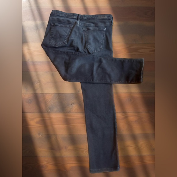 AG The Stilt Cigarette Jeans Dark Blue Denim Womens Size 30 - Picture 2 of 5